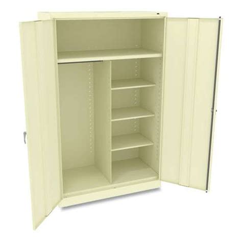 jumbo steel storage cabinet 48w x 24d x 78h putty|Assembled Jumbo Steel Storage Cabinet, 48w x 24d .